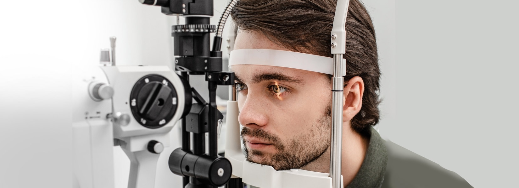 young man during eye exam in Higley Marketplace